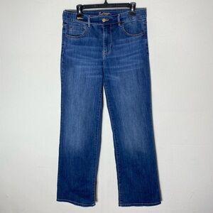 Bootlegger Med Wash High Rise Boot Cut Jeans 31